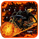 Herunterladen Fire Ghost Bike Keyboard Theme Installieren Sie Neueste APK Downloader