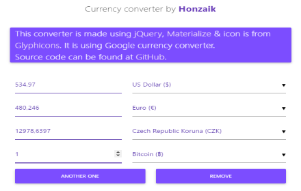 Currency converter by Honzaik Preview image 0