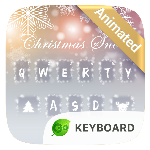 Christmas Snow GO Keyboard Animated Theme