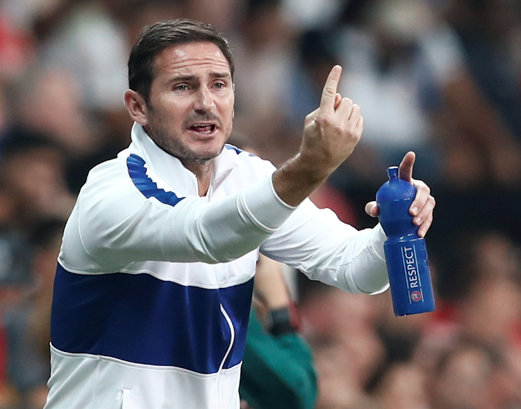 Chelsea manager Frank Lampard reacts during the Super Cup