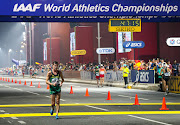 A file photo of Wayne Snyman competing at the World Athletics Championship in Doha.