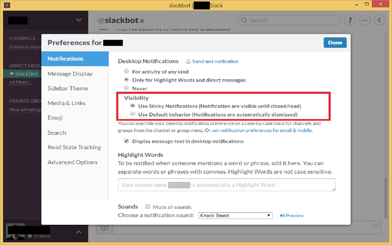 Slack Desktop Notifications Visibility Helper Preview image 1