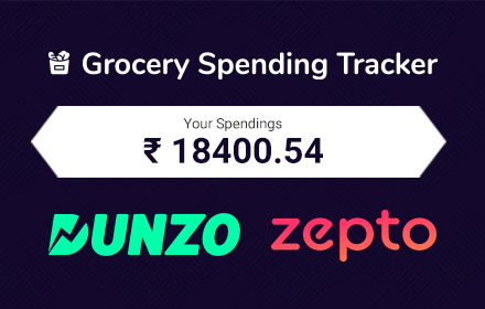 Spending Calculator For Dunzo & Zepto small promo image