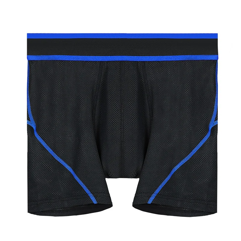 Eis Seide Lange Herren Lauf Boxer, Verlängert, Anti-Scheuernd, Ideal für Joggen. Bietet Komfort und Schutz. Perfekt für Sportliche Aktivitäten.