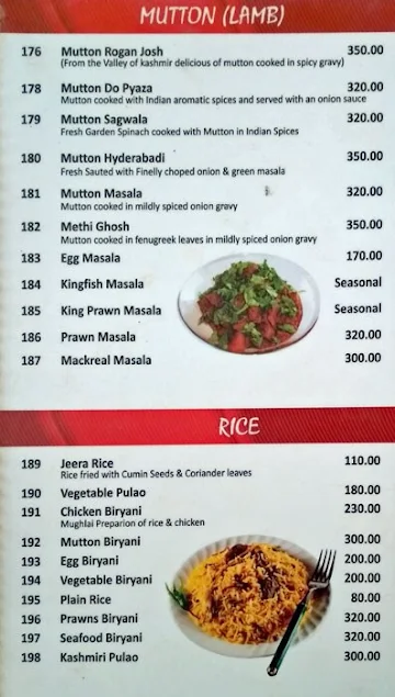 Vrundavan menu 