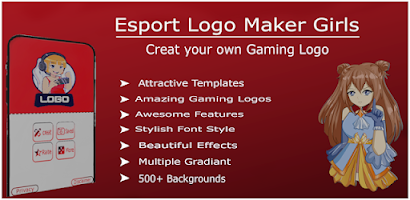 Gril gaming logo free download template, logo