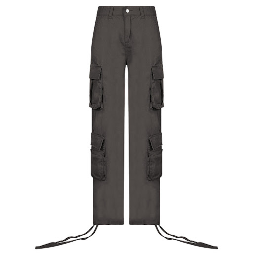Title 4, Womens Multi-Pocket Low Rise Cargo Straight Pa...