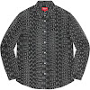 warp jacquard logos denim shirt ss21