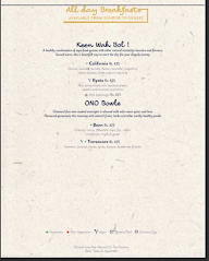 Birdie & Brekkie Cafe menu 4