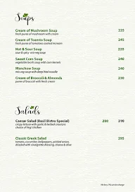 Basil Bistro menu 1