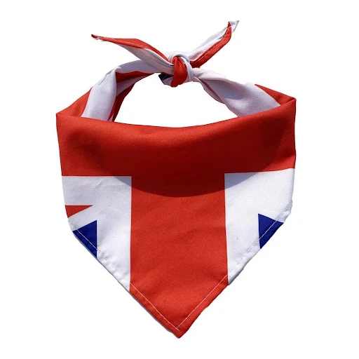 Pet Triangle Scarf Bibs Independence Day Uk Flag Bandanas Pet Costume Accessories For Small Medium Large Dogs Cats