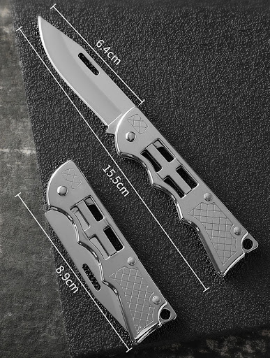 Title 1, Portable folding stainless steel camping knife ...