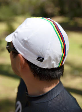 Pace Traditional Cycling Cap - White/World Champion Stripe, XL alternate image 1