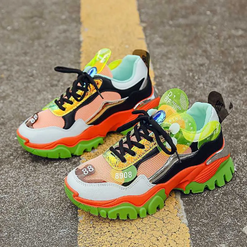New Season Daddy Shoes Lady Platform Stylish and Comfortable Platform Shoes Designed for Everyday Wear and Enhanced Styl
