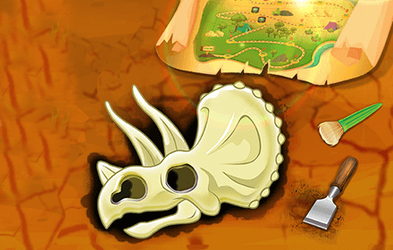 Dinosaur Bone Digging Game New Tab Preview image 0