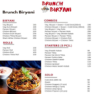 Brunch Biryani menu 1