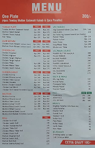 Tunday Kebabi menu 2