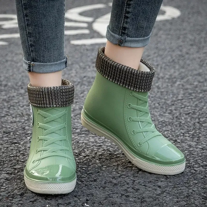 Bottes de pluie imperméables, antidérapantes et résistantes à l'usure pour femmes