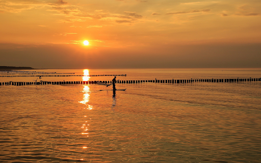 Sunset on the beach