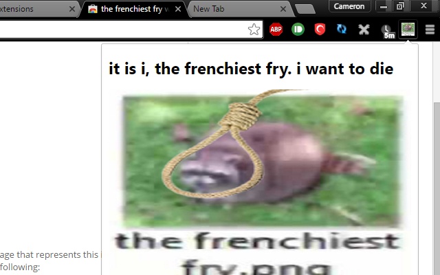 the frenchiest fry wants to die