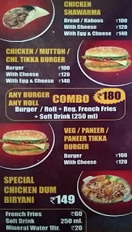 Burger Vurger And Chinese Restaurant menu 1