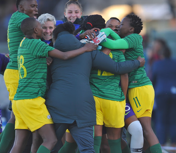 Banyana Banyana in celebration. File picture