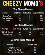 Cheezy Momo's menu 1