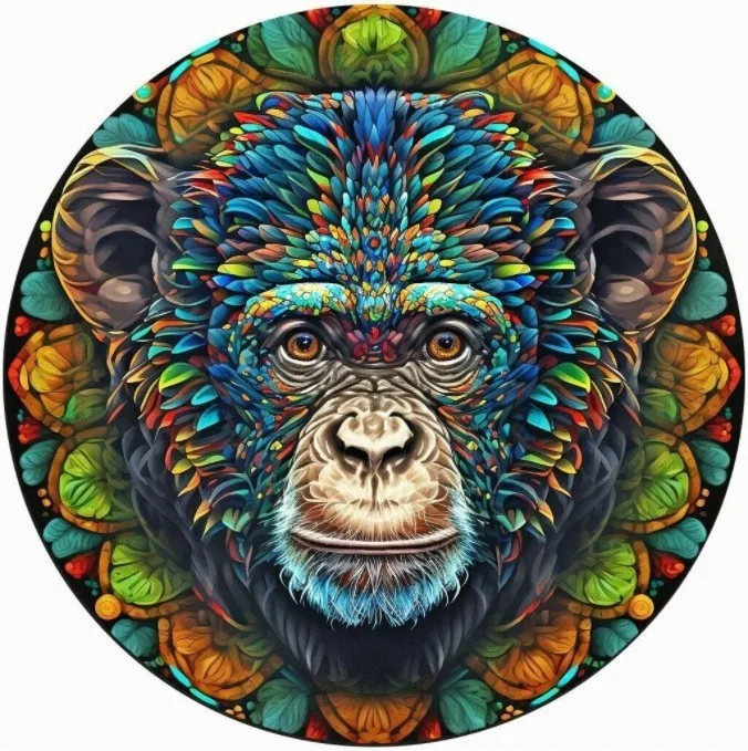 Decorações Planas de Acrílico Animais Redondos Penduradas Adicione um Toque Divertido e Colorido Perfeitas para Qualquer Ambiente e Ocasião