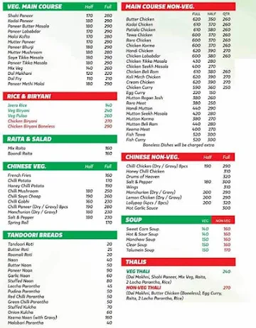 Janak Taste Budz menu 