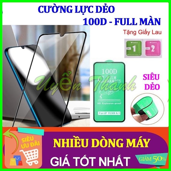 Cường Lực Dẻo 100D Samsung A03 A03S A02S A02 A04 A04S A11 A12 A22 A32 A52 A72 A31 A51 A71 A20 A50 A10 A30 M10 M20 A90