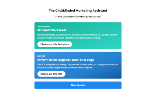 ClickMinded Marketing Assistant