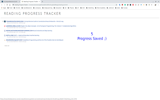 Reading Progress Tracker