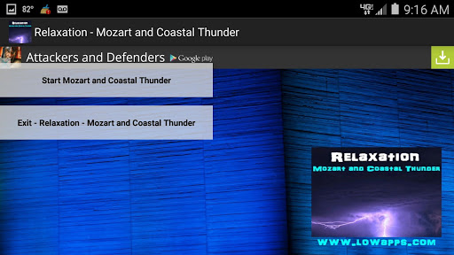 Relax to Mozart Ocean Thunder