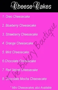 The Bakery Boutique menu 4