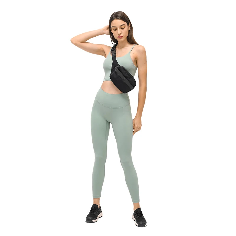 High Waist Yoga Pants für Damen, Bauchweg-Effekt und eng anliegend, europäisch-amerikanischer Stil, für eine schlanke Silhouette.