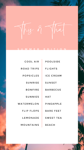 Free This or That Summer Template - Customize with PicMonkey