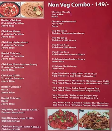 Delhi Mess menu 