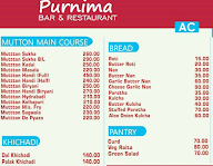 Purnima Bar & Restaurant menu 4