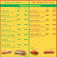 What A Sandwich menu 1