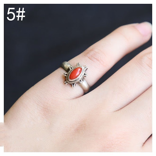 Title 7, Handmade Silver Ring in Nepal Retro Personality...