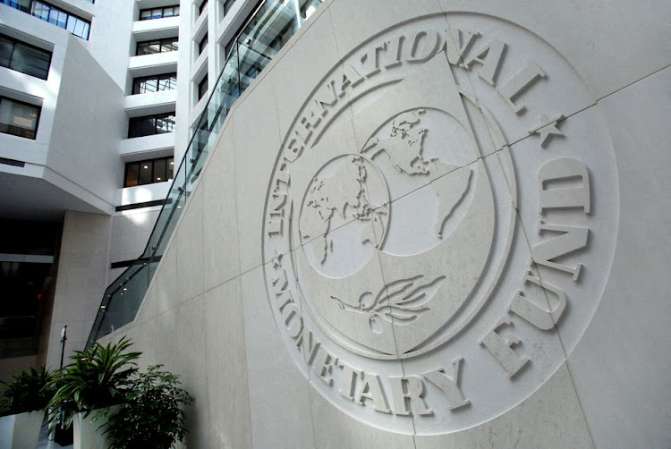 The International Monetary Fund logo is seen inside its headquarters at the end of the IMF/World Bank annual meetings in Washington, U.S., October 9, 2016