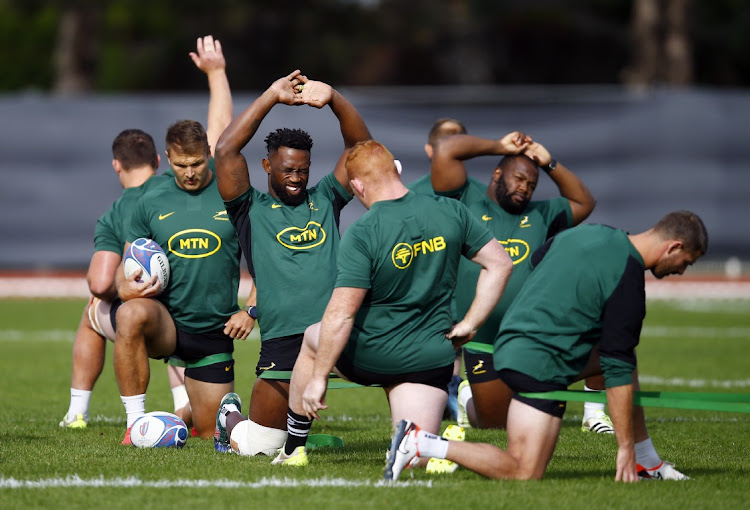 Springbok players pictured training in October 2023. Picture: STEVE HAAG