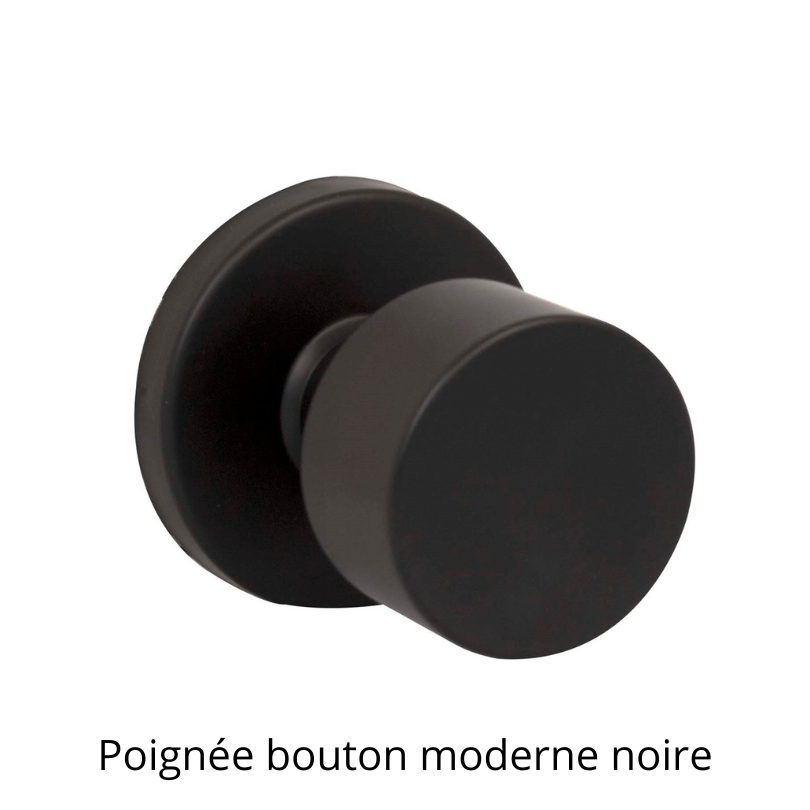 Poignée bouton moderne noire