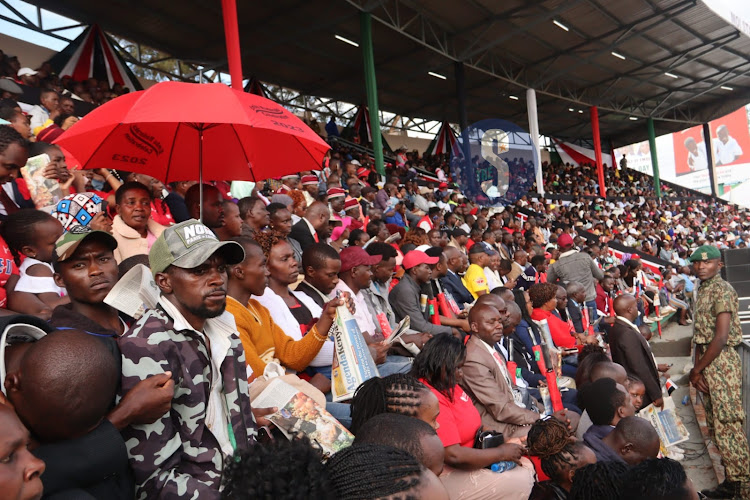 Embu Moi Stadium full to capacity as Kenyans join in marking 60th Madaraka Day Celebrations on June 1, 2023