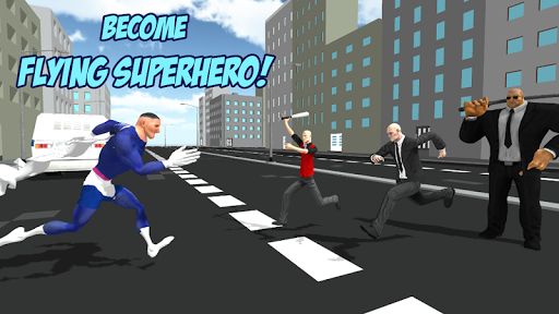 Flying Superhero Mafia City Retributor