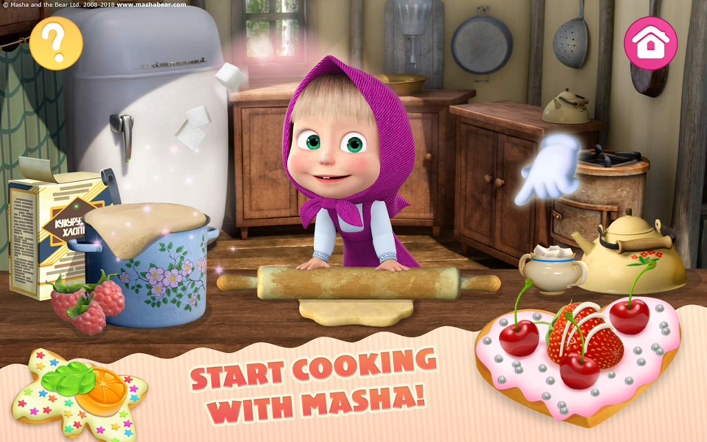   Masha and the Bear Child Games: Cooking Adventure- 스크린샷 