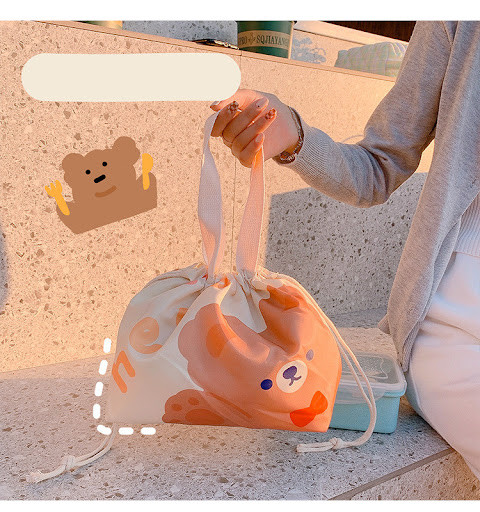 Title 8, Cute Cartoon Waterproof Insulated Lunch Box Sto...