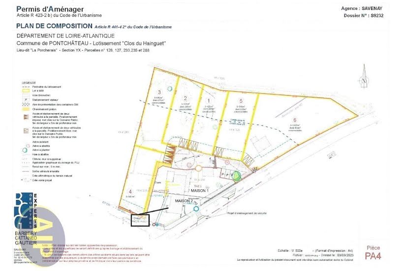  Vente Terrain à bâtir - 519m² à Pontchâteau (44160) 