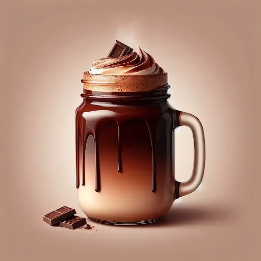 Chocolate Ganache Hot Latte [450 Ml, 1 Mason Jar]