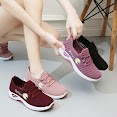 Giày thể thao nữ hoa cúc , giày đi bộ đế êm - TT8